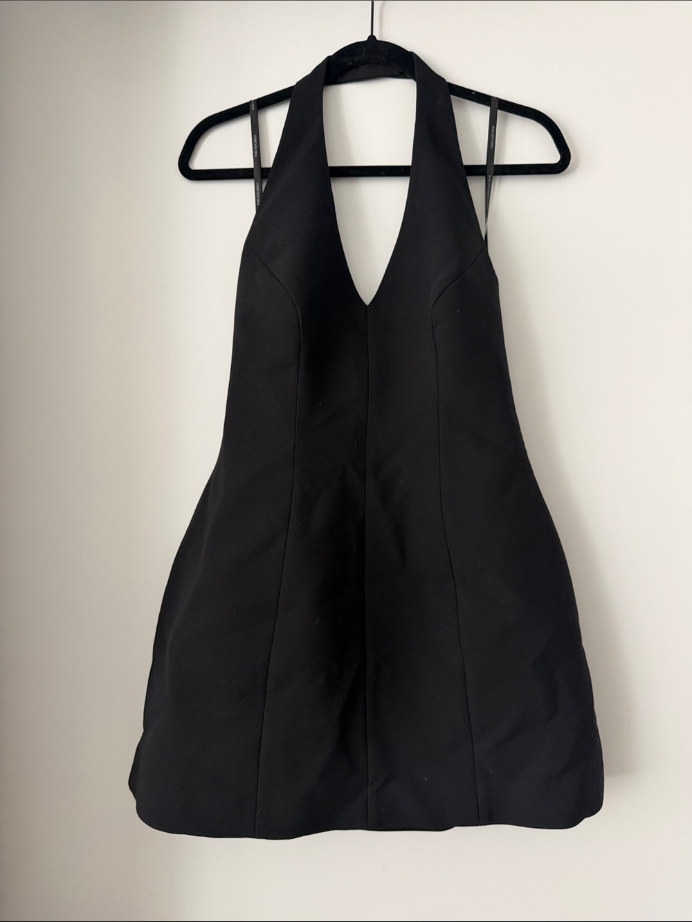 Forever New Black Halter Mini Dress